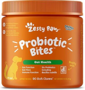 Zesty Paws Probiotics For Dogs - Digestive Enzymes DE111
