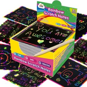ZMLM Rainbow Scratch Mini Art Notes - 125 Magic