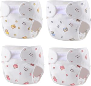 TatuDoll Reborn Baby Dolls Diapers 4-Piece Pack