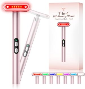 i-Keaui 7 in 1 LED Light Therapy Face Massager