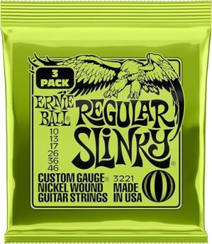Ernie Ball Regular Slinky Nickel Wound Guitar Strings 10-46 Gauge