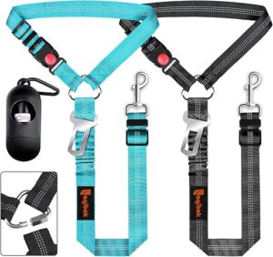 laqibak Removable Dog Seat Belt Harness