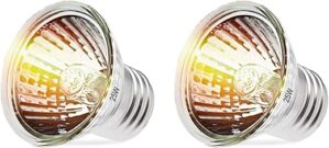 NBIIUYIGE Reptile Heat Lamp Bulbs - UVA/UVB 25W
