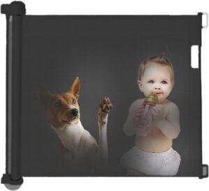 PET STAR Retractable Baby Gate, 72" Wide, 34" Tall