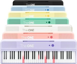 The ONE Smart Keyboard COLOR 61 Lighted Keys Piano