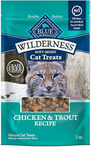 Blue Buffalo Soft Cat Treats, Chicken & Trout, 2-oz