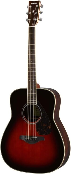 YAMAHA Solid Top Acoustic Guitar, Tobacco Sunburst