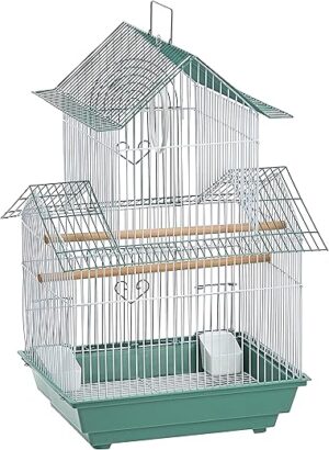Prevue Pet Products SP1720-4 Shanghai Parakeet Cage, Green