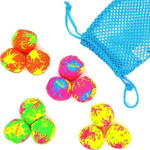 Big Mo's Toys Splash Balls - Neon Drawstring Bag, 12-Pack