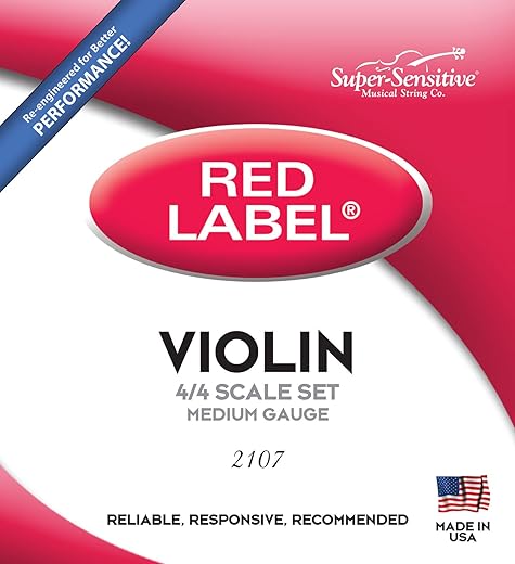 Super Sensitive Steelcore 4/4 Violin Strings Set