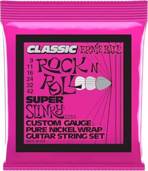 Ernie Ball Super Slinky Pure Nickel Guitar Strings P02253