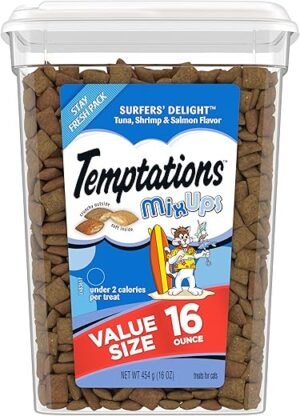 Temptations Surfer's Delight Cat Treats, 16 oz. Tub