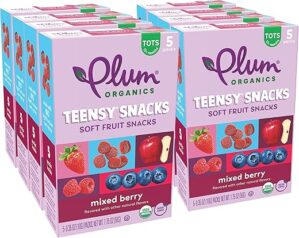 Plum Organics Teensy Snacks Mixed Berry - 5 Count
