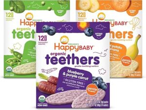 Happy Baby Teether 3 Flavor Variety Pack, 12 Count