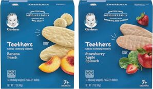 Gerber Teethers VariPk, Banana Peach Strawberry Apple, 2 CT