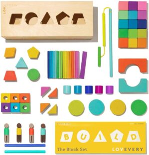 Lovevery The Block Set | Solid Wood Blocks