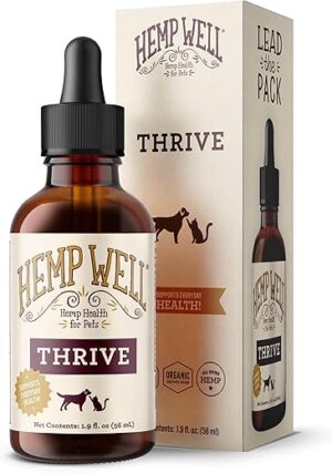 Hemp Well Thrive Oil for Dogs and Cats – 2 Ounces