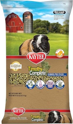 Kaytee Timothy Complete Guinea Pig Food, 9.5 Pound