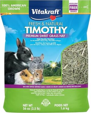 Vitakraft Timothy Hay for Guinea Pigs, Rabbits, Chinchillas - 3.5 lbs