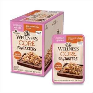 Wellness Natural Pet Food Tiny Tasters Wet Kitten Food, 1.75-Ounce