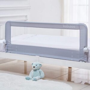 KOOLDOO Toddler Bed Rail Guard 59" L*22.8" H, Grey
