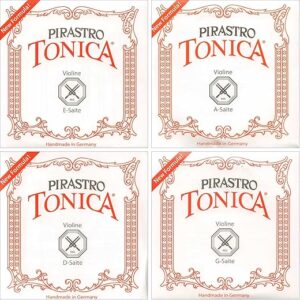 Pirastro Tonica Violin String Set - 4/4 Size