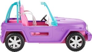 Barbie Toy Car, Doll-Sized Purple SUV with 2 Seats