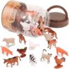 Terra by Battat Toy Farm Animals Tube – 60 Mini Figures