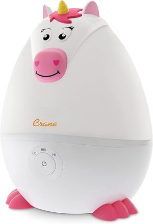 Crane Ultrasonic Mini Humidifiers, Half Gallon, Unicorn