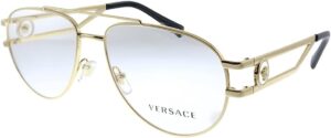 Versace VE1269 1002 Metal Aviator Eyeglasses