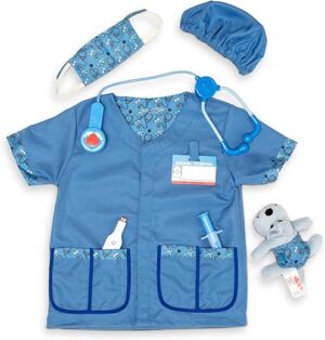 Melissa & Doug Veterinarian Role-Play Costume Set - Kids Vet