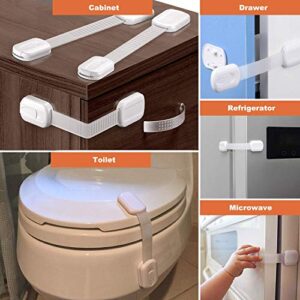 vmaisi 6 Pack Multi-Use Adhesive Straps Locks