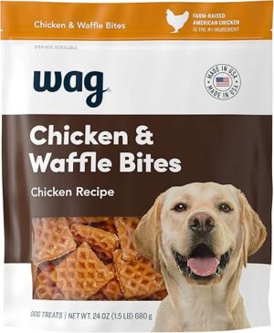 WAG Wag Dog Treats Chicken Waffle Bites 24oz