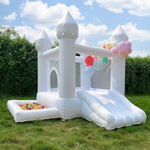 POYOUNGHU White Castle Kids Inflatable Trampoline
