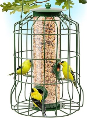 Gray Bunny Wild Bird Feeder Squirrel Proof, 1.25 lb