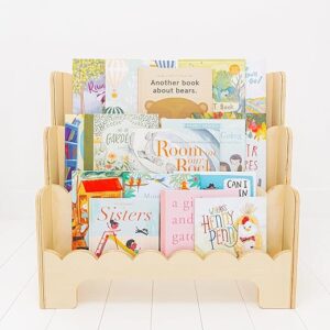 Fable Twig Wooden Kids Bookshelf 3-Tier Montessori