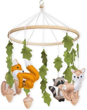First Landings Woodland Baby Mobile For Crib -