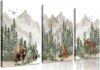 WSTUKVV Woodland Nursery Wall Art Adventure Theme