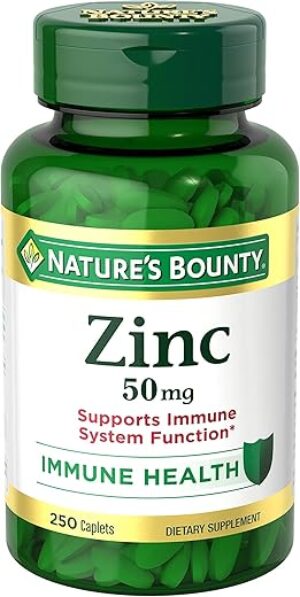 Nature's Bounty Zinc Immune & Skin Health Caplets