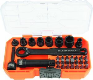 Klein Tools 1/4" Drive Impact Pass Through Socket Set
