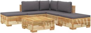 vidaXL 10 Piece Patio Lounge Set With Cushions