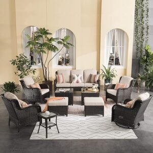 XIZZI 10-Piece Wicker Patio Furniture Set