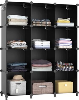 HOMIDEC 12-Cube Portable Closet Storage Shelves