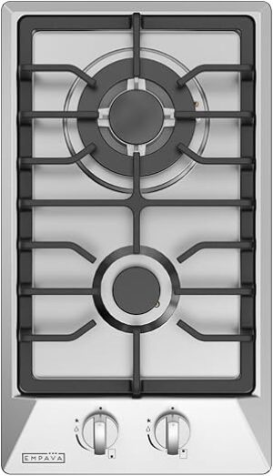 Empava 12" Gas Stove Cooktop With 2 Burners