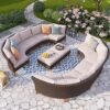 PHI VILLA 12 Piece Patio Conversation Set