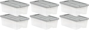 Amazon Basics 12 Quart Stackable Storage Bins