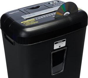 Amazon Basics 12 Sheet Cross Cut Shredder, Black