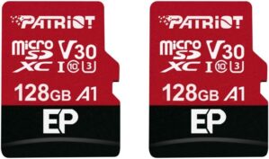 Patriot Memory 128GB A1/V30 Micro SD Card 2-Pack