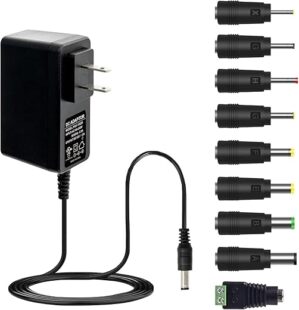 CENTROPOWER 12V 2A AC/DC Adapter With 9 Tips