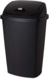 Sterilite 13.2 Gallon Black SwingTop Trash Can